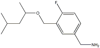 (4-fluoro-3-{[(4-methylpentan-2-yl)oxy]methyl}phenyl)methanamine Structure