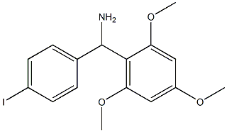 (4-iodophenyl)(2,4,6-trimethoxyphenyl)methanamine 化学構造式