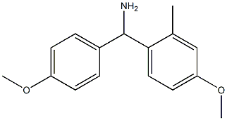 (4-methoxy-2-methylphenyl)(4-methoxyphenyl)methanamine,,结构式