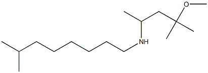(4-methoxy-4-methylpentan-2-yl)(7-methyloctyl)amine,,结构式