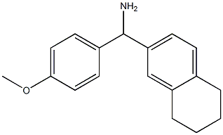 (4-methoxyphenyl)(5,6,7,8-tetrahydronaphthalen-2-yl)methanamine,,结构式