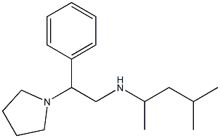 (4-methylpentan-2-yl)[2-phenyl-2-(pyrrolidin-1-yl)ethyl]amine