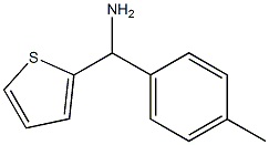 (4-methylphenyl)(thiophen-2-yl)methanamine Struktur