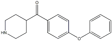 (4-phenoxyphenyl)(piperidin-4-yl)methanone 结构式