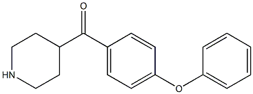 (4-phenoxyphenyl)(piperidin-4-yl)methanone,,结构式