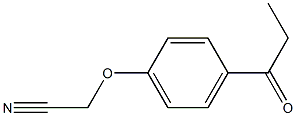 (4-propionylphenoxy)acetonitrile Structure