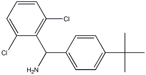 (4-tert-butylphenyl)(2,6-dichlorophenyl)methanamine Structure