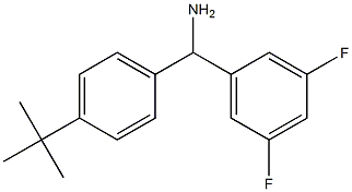 (4-tert-butylphenyl)(3,5-difluorophenyl)methanamine 结构式