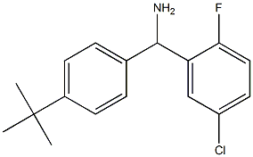 (4-tert-butylphenyl)(5-chloro-2-fluorophenyl)methanamine Struktur