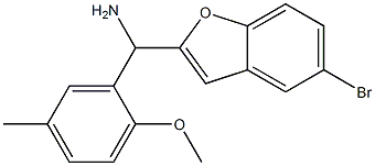  (5-bromo-1-benzofuran-2-yl)(2-methoxy-5-methylphenyl)methanamine