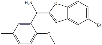 (5-bromo-1-benzofuran-2-yl)(2-methoxy-5-methylphenyl)methanamine