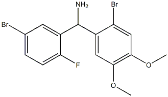 (5-bromo-2-fluorophenyl)(2-bromo-4,5-dimethoxyphenyl)methanamine