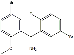 (5-bromo-2-fluorophenyl)(5-bromo-2-methoxyphenyl)methanamine