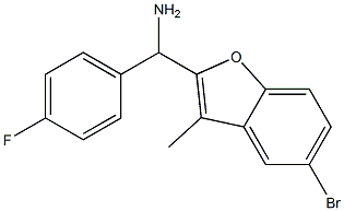 (5-bromo-3-methyl-1-benzofuran-2-yl)(4-fluorophenyl)methanamine