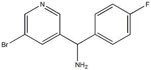 (5-bromopyridin-3-yl)(4-fluorophenyl)methanamine,,结构式