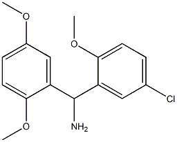 (5-chloro-2-methoxyphenyl)(2,5-dimethoxyphenyl)methanamine,,结构式