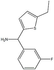 (5-ethylthiophen-2-yl)(3-fluorophenyl)methanamine 化学構造式