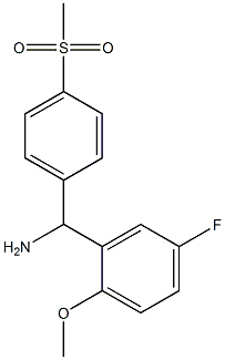 (5-fluoro-2-methoxyphenyl)(4-methanesulfonylphenyl)methanamine|