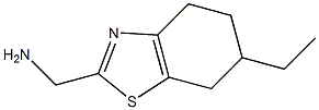 (6-ethyl-4,5,6,7-tetrahydro-1,3-benzothiazol-2-yl)methanamine Structure