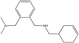 (cyclohex-3-en-1-ylmethyl)({2-[(dimethylamino)methyl]phenyl}methyl)amine,,结构式