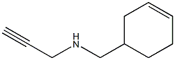 (cyclohex-3-en-1-ylmethyl)(prop-2-yn-1-yl)amine 结构式