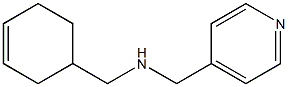 (cyclohex-3-en-1-ylmethyl)(pyridin-4-ylmethyl)amine 结构式