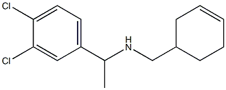 (cyclohex-3-en-1-ylmethyl)[1-(3,4-dichlorophenyl)ethyl]amine Struktur