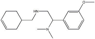 (cyclohex-3-en-1-ylmethyl)[2-(dimethylamino)-2-(3-methoxyphenyl)ethyl]amine,,结构式