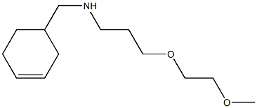 (cyclohex-3-en-1-ylmethyl)[3-(2-methoxyethoxy)propyl]amine,,结构式