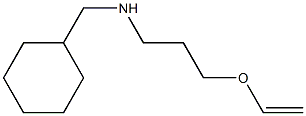(cyclohexylmethyl)[3-(ethenyloxy)propyl]amine,,结构式