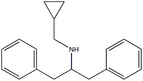 (cyclopropylmethyl)(1,3-diphenylpropan-2-yl)amine,,结构式