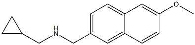 (cyclopropylmethyl)[(6-methoxynaphthalen-2-yl)methyl]amine 化学構造式