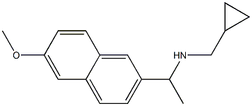 (cyclopropylmethyl)[1-(6-methoxynaphthalen-2-yl)ethyl]amine,,结构式