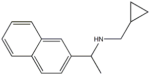 (cyclopropylmethyl)[1-(naphthalen-2-yl)ethyl]amine 化学構造式