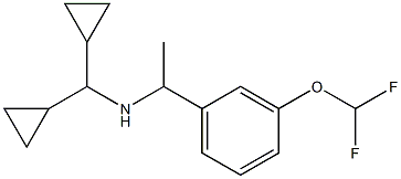 (dicyclopropylmethyl)({1-[3-(difluoromethoxy)phenyl]ethyl})amine