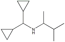 (dicyclopropylmethyl)(3-methylbutan-2-yl)amine Struktur