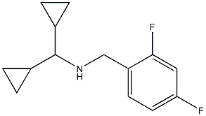 (dicyclopropylmethyl)[(2,4-difluorophenyl)methyl]amine 结构式