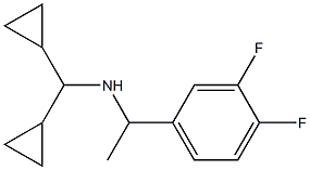 (dicyclopropylmethyl)[1-(3,4-difluorophenyl)ethyl]amine Struktur