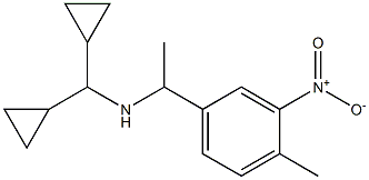 (dicyclopropylmethyl)[1-(4-methyl-3-nitrophenyl)ethyl]amine Structure