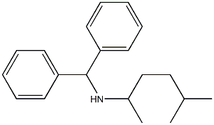 (diphenylmethyl)(5-methylhexan-2-yl)amine Structure