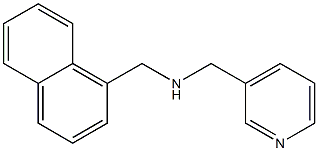 (naphthalen-1-ylmethyl)(pyridin-3-ylmethyl)amine Struktur