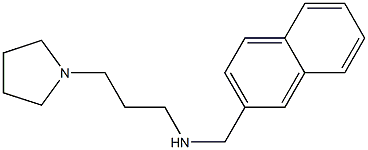 (naphthalen-2-ylmethyl)[3-(pyrrolidin-1-yl)propyl]amine Struktur