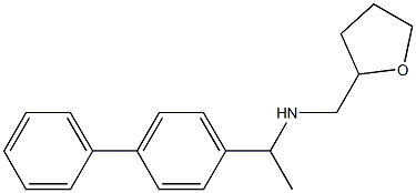 (oxolan-2-ylmethyl)[1-(4-phenylphenyl)ethyl]amine Structure