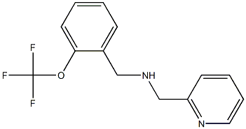 (pyridin-2-ylmethyl)({[2-(trifluoromethoxy)phenyl]methyl})amine|