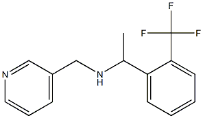 (pyridin-3-ylmethyl)({1-[2-(trifluoromethyl)phenyl]ethyl})amine 化学構造式