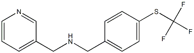 (pyridin-3-ylmethyl)({4-[(trifluoromethyl)sulfanyl]phenyl}methyl)amine,,结构式