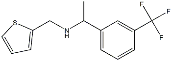 (thiophen-2-ylmethyl)({1-[3-(trifluoromethyl)phenyl]ethyl})amine,,结构式