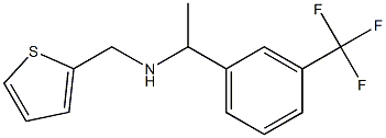 (thiophen-2-ylmethyl)({1-[3-(trifluoromethyl)phenyl]ethyl})amine Structure