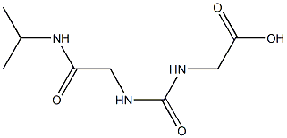 [({[2-(isopropylamino)-2-oxoethyl]amino}carbonyl)amino]acetic acid Structure