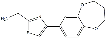 [4-(3,4-dihydro-2H-1,5-benzodioxepin-7-yl)-1,3-thiazol-2-yl]methanamine|